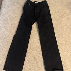 Abercrombie Black Jeans 90s Relaxed High Rise